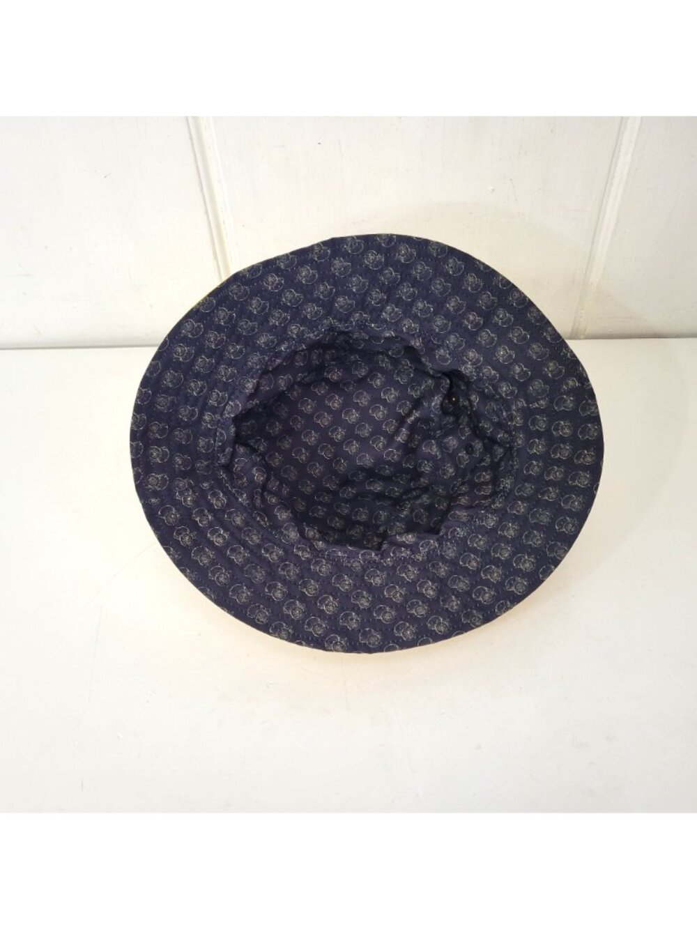 Fernway Logo Reversible Yellow & Navy Bucket Hat - Picture 3 of 8